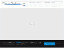 Tablet Screenshot of diversecityenterprise.net